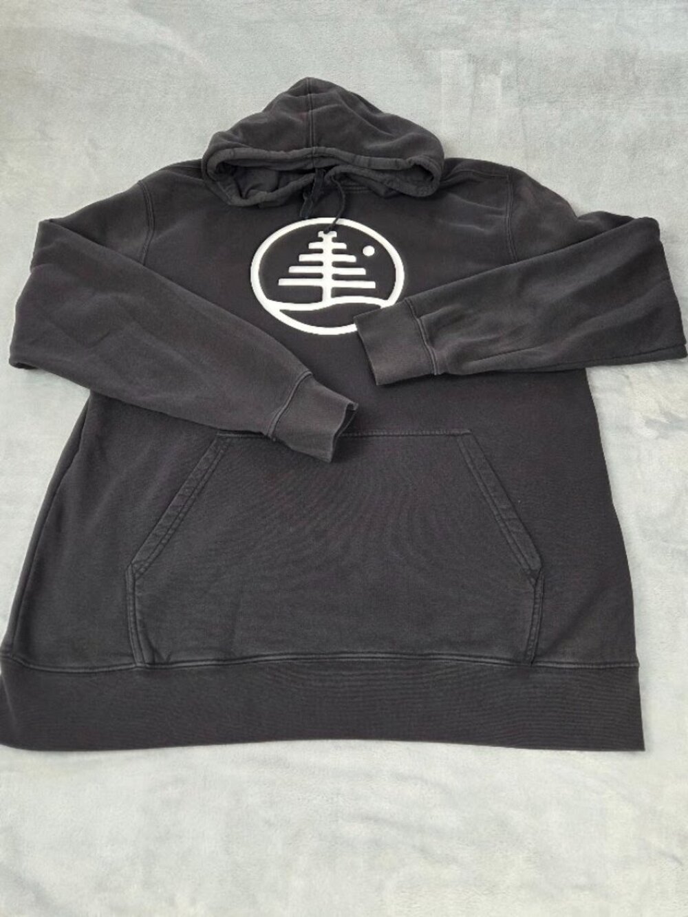 Burton Family Tree Hoodie Mens XL Black Charcoal Pullover Sweatshirt Portugal